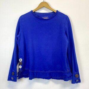 Neon Buddha Royal Blue Button Top
